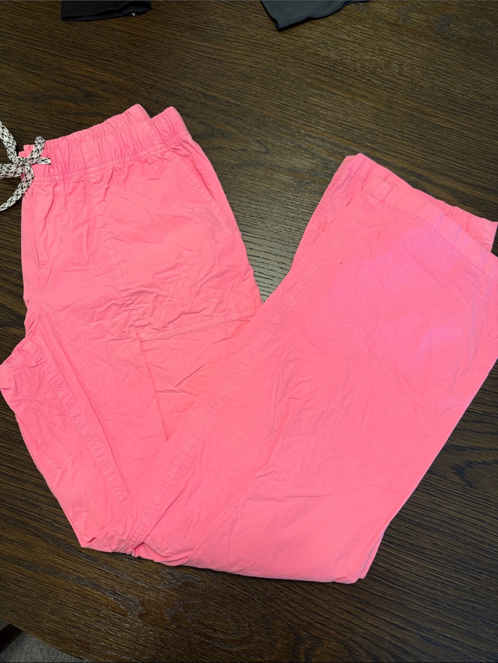 aerie Neon Pink Wide Leg Cargo Drawstring Pants